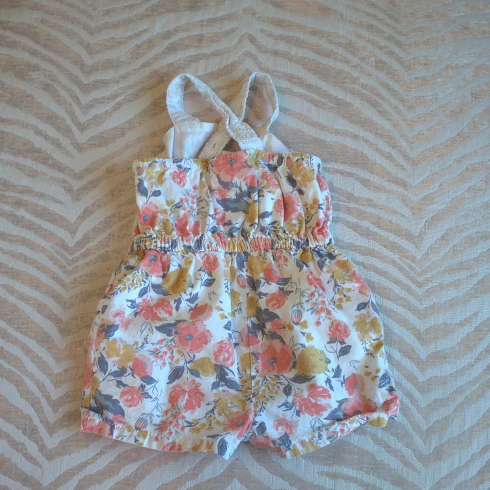 Tommy Bahama | Floral Romper | 12 Month - Picture 2 of 4